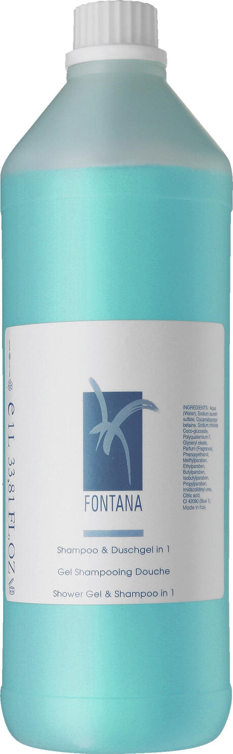 Fontana neo Sampon si Gel de Dus 2-in-1, pH neutru, Testat Dermatologic, Sticla de 1 l