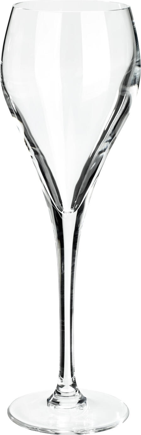 Бокалы для шампанского VEGA Teplena, хрустальное стекло, 160 мл, высота 19.8 см, точка муссирования для пузырьков, можно мыть в посудомоечной машине, набор из 6 предметов