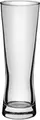 Set de 6 pahare pentru bere de grâu Borgonovo Monaco, 320 ml, sticlă suflată extra-clară cu linie de umplere, fabricate în Italia, design biconic, înălțime 190 mm, diametru 65 mm