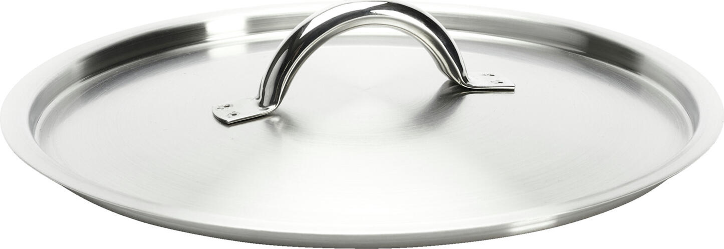 Lid for cookware Prim Appety Deckel zu Kochgeschirr Prim Appety Lid for cookware Prim Appety; 24 cm (Ø); silver Deckel zu Kochgeschirr Prim Appety; 24 cm (Ø); silber De Buyer Prim Appety lids have been specially developed for the pots, saucepans and frying pans in the range and are ideally suited to professional use in the catering, hospitality and catering sectors. Made from high-quality AISI 304 stainless steel, the lids impress with their robustness, hygienic properties and long service life. They ensure efficient cooking, as heat and moisture are reliably retained within the cookware. The sturdy stainless steel handle ensures safe and comfortable handling, even in the hectic day-to-day of a professional kitchen. Thanks to their precise fit, the lids seal perfectly and support energy-efficient cooking in the professional kitchen. Key benefits at a glance Professional-grade AISI 304 stainless steel Perfect fit for Prim Appety cookware Supports energy-efficient cooking Robust and durable for continuous use Hygienic and easy to clean Dishwasher-safe Sturdy, ergonomic stainless steel handle With the Prim Appety range, De Buyer offers reliable professional accessories for modern HORECA kitchens. Die De Buyer Prim Appety Deckel wurden speziell für die Töpfe, Kasserollen und Pfannen der Serie entwickelt und sind optimal auf den professionellen Einsatz in Gastronomie, Hotellerie und Catering abgestimmt. Gefertigt aus hochwertigem Edelstahl AISI 304 überzeugen die Deckel durch ihre hohe Robustheit, hygienische Eigenschaften und lange Lebensdauer. Sie sorgen für ein effizientes Garen, da Wärme und Feuchtigkeit zuverlässig im Kochgeschirr gehalten werden. Der stabile Edelstahlgriff ermöglicht ein sicheres und komfortables Handling auch im hektischen Küchenalltag. Dank der präzisen Passform schließen die Deckel optimal ab und unterstützen energieeffizientes Arbeiten in der Profi-Küche. Vorteile im Überblick Edelstahl AISI 304 in Profiqualität Perfekte Passform für Prim Appety Kochgeschirr Unterstützt energieeffizientes Garen Robust und langlebig für den Dauereinsatz Hygienisch und pflegeleicht Spülmaschinenfest Stabiler, ergonomischer Edelstahlgriff Mit der Prim Appety Serie bietet De Buyer zuverlässiges Profi-Zubehör für moderne HORECA-Küchen.