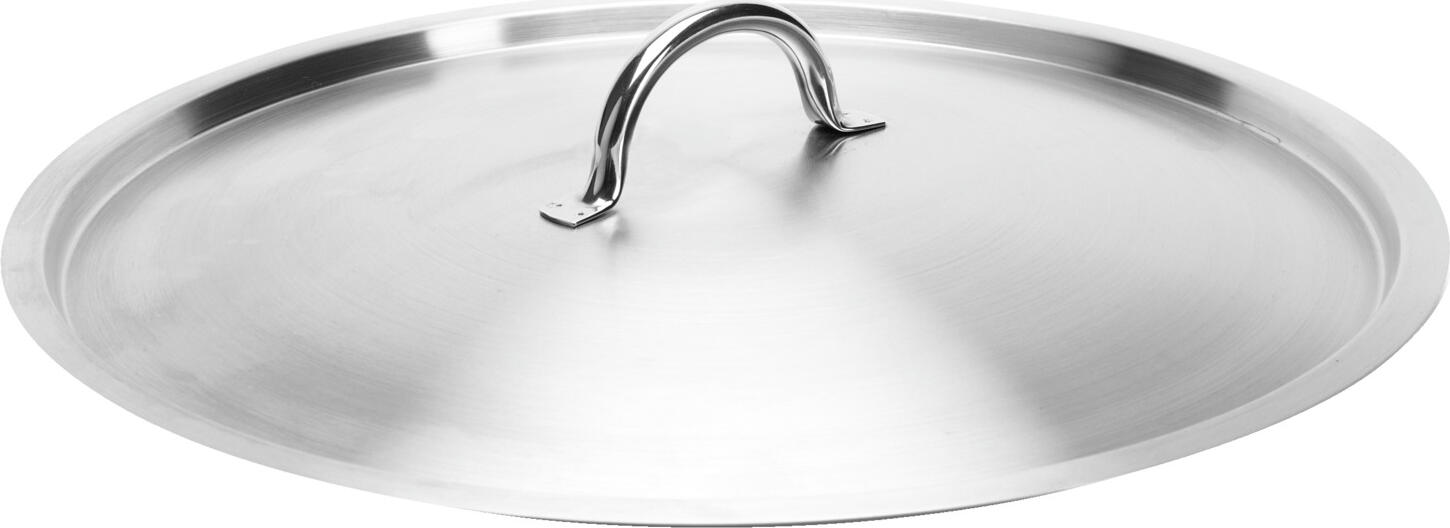 de Buyer Prim Appety Stainless Steel Lid 45 cm, AISI 304 Steel, Ergonomic Bridge Handle, Professional HORECA Cookware, 10-350950