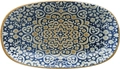 Bonna Alhambra Oval Porcelain Platter, Oriental Vintage Design, 15x8.5 cm, Set of 12 Pieces
