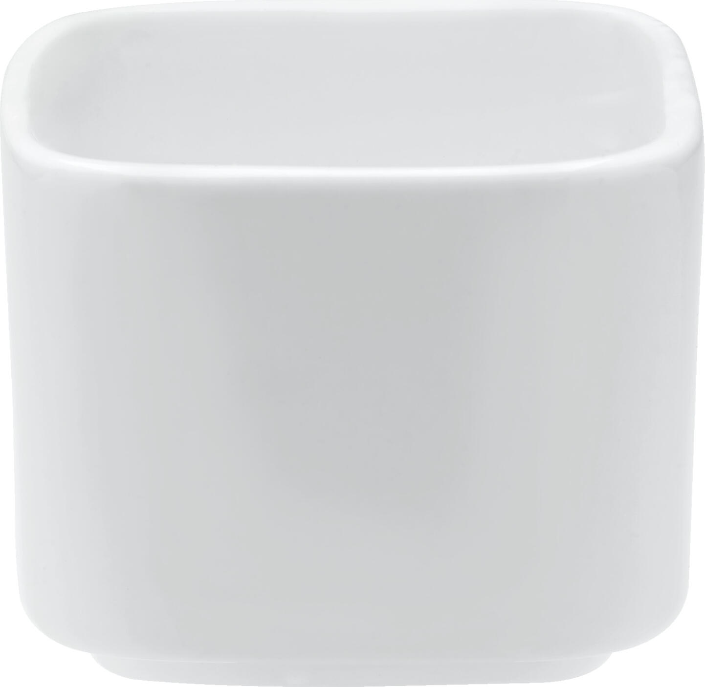 VEGA Ubatuba White Porcelain Mini Bowls, Square Shape, 90ml, 6x6x4.7 cm, Dishwasher Microwave and Oven Safe, Stackable, Set of 12