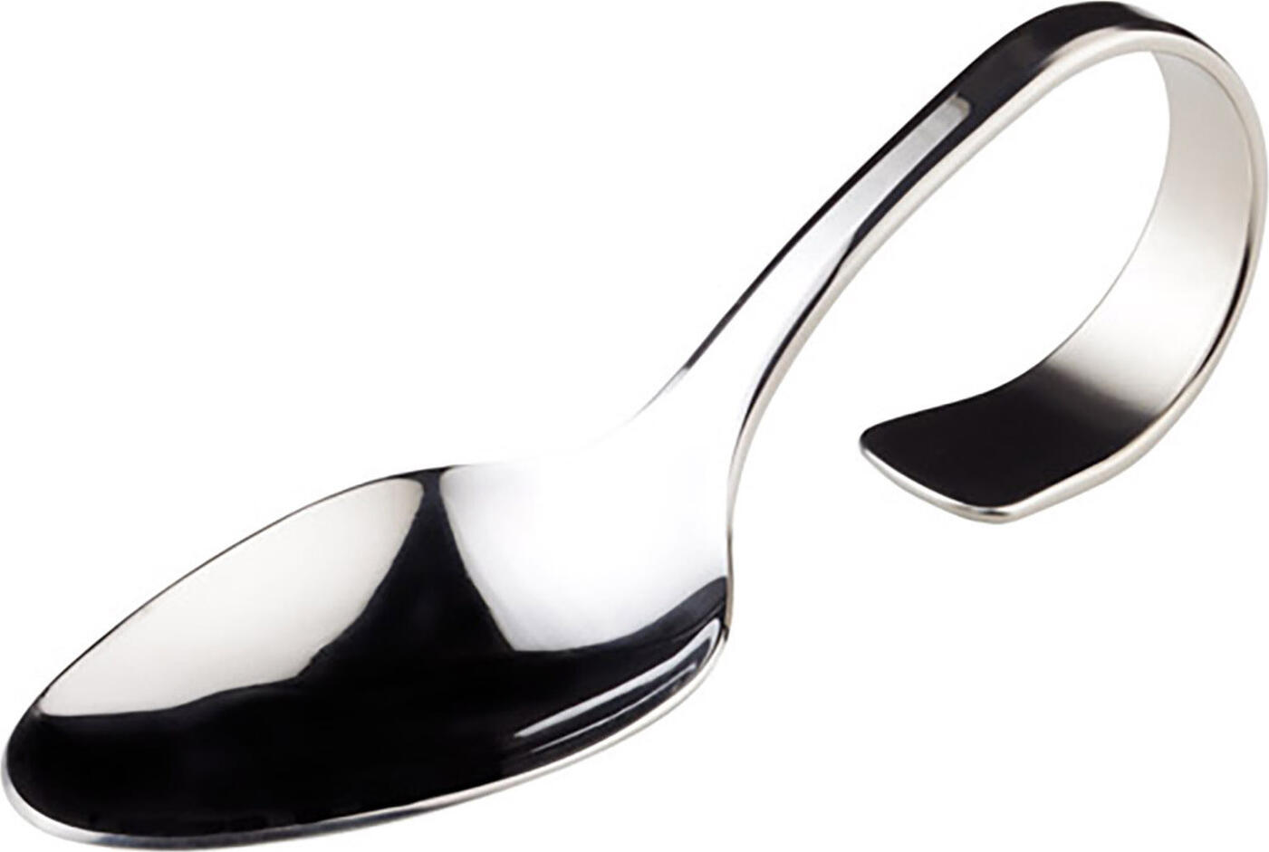 Lingura Gourmet CLASSIC APS, Otel Inoxidabil 18/10, 13 cm, cu Maner Curbat Lustruit pentru Aperitive si Deserturi