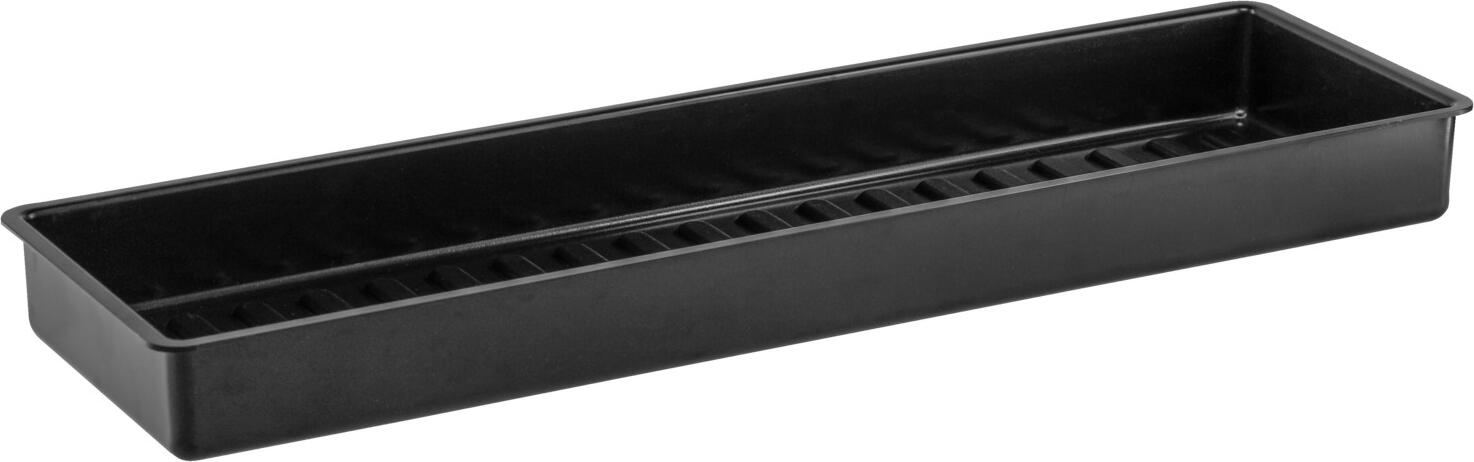 Container Baza VEGA Anza GN 2/4, Baza Rectangulara din Plastic Stivuibile, 52 x 15.5 x 4.6 cm, Negru