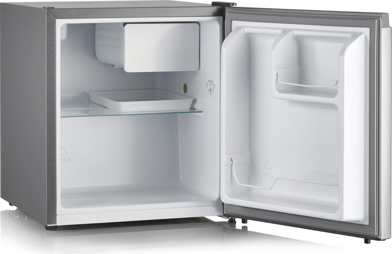 Mini Frigider Minibar Severin KB 8878, Capacitate 45L, Compartiment Răcire 5L, Aspect Inox Argintiu, Clasa Energetică E, 50x44.5x46.8 cm