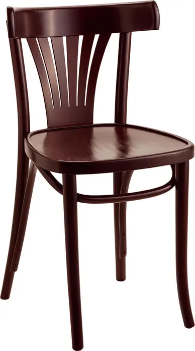 Set de 2 scaune din lemn curbat VEGA Sambia, lemn de fag masiv, finisaj nuc, 43x45x79 cm, certificat FSC, sarcina max 160 kg