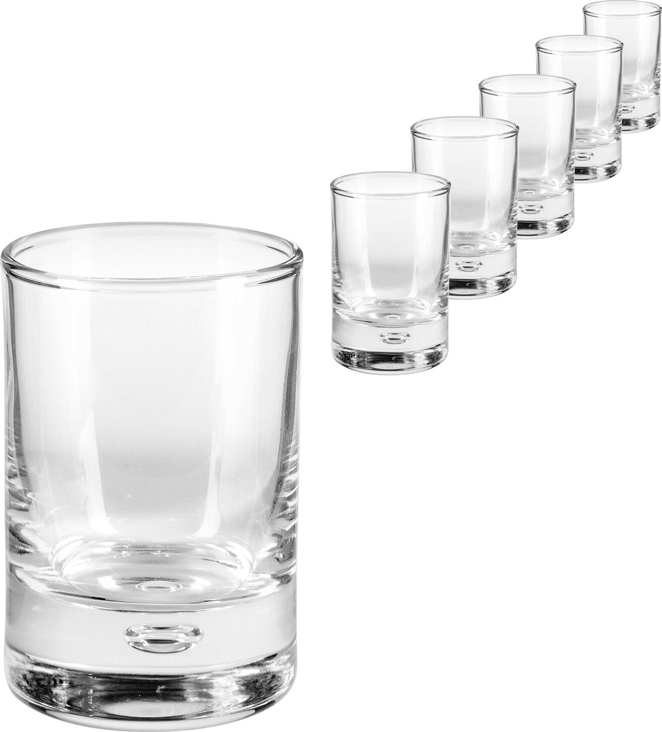 Pasabahçe Pasabahce Cam Sanayii ve Tic. A.S. Sisecam Genel Merkezio Shot glass Centra Schnapsglas Centra Shot glass Centra; 50 ml, 4.5x6.7 cm (ØxH); transparent; 6 piece / pack Schnapsglas Centra; 50 ml, 4.5x6.7 cm (ØxH); transparent; 6 Stück / Pack Mini glass with ice bottom. Dishwasher safe. Mini-Glas mit Eisboden. Spülmaschinenfest.