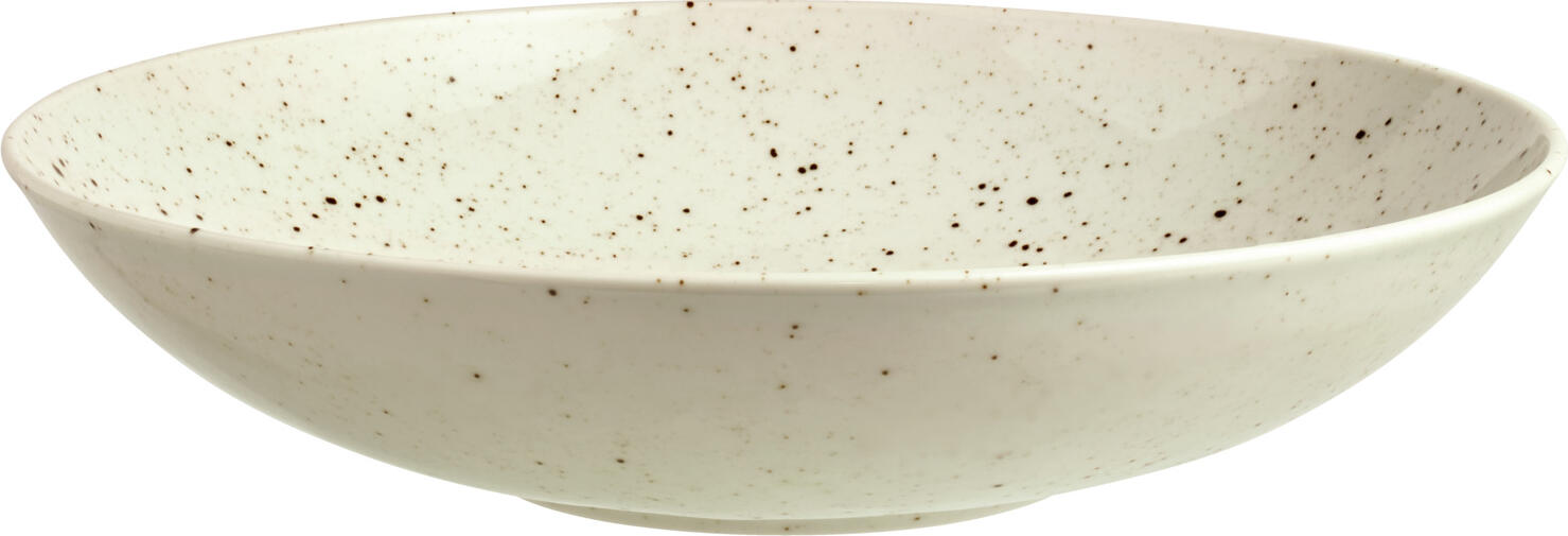 VEGA LUSINI Solutions GmbH Plate Alessia deep Teller Alessia tief Plate Alessia deep; 1400 ml, 25x5.6 cm (ØxH); beige; round; 6 piece / pack Teller Alessia tief; 1400 ml, 25x5.6 cm (ØxH); beige; rund; 6 Stück / Pack Colored porcelain plates with irregular speckles. Without flag. Dishwasher safe and microwaveable. Farbige Teller aus Porzellan mit unregelmäßigen Sprenkeln. Ohne Fahne. Spülmaschinenfest und mikrowellengeeignet.