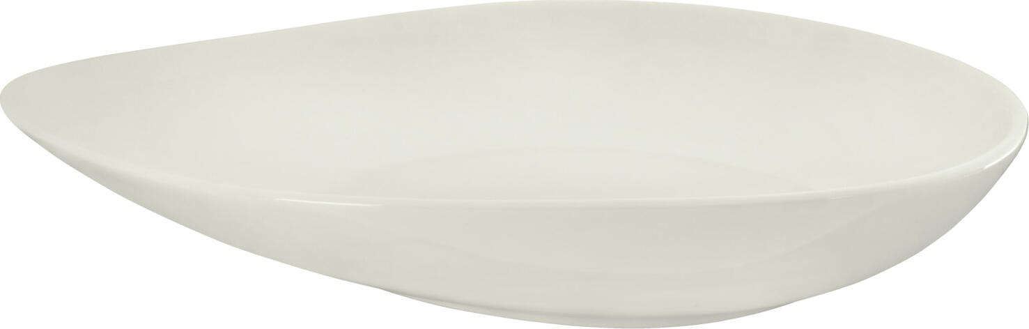 Set de 6 farfurii adânci organice din porțelan Vega Opus, culoarea fildeș, 750ml, rezistente la zgârieturi și tăiături, pentru catering, compatibile cu cuptorul cu microunde și mașina de spălat vase