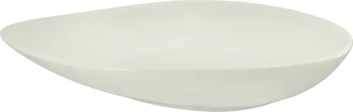 Set de 6 farfurii adânci organice din porțelan Vega Opus, culoarea fildeș, 750ml, rezistente la zgârieturi și tăiături, pentru catering, compatibile cu cuptorul cu microunde și mașina de spălat vase