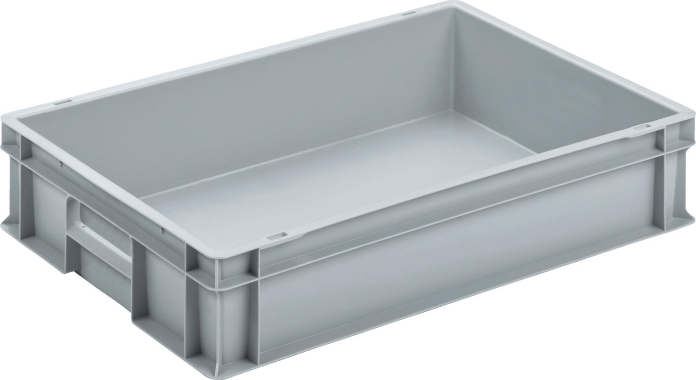 Ringoplast Stacking Container System Universal Box, 24.2 L, 40 x 60 x 12 cm, Food Safe Durable Polypropylene Plastic, Stackable Dishwasher Safe Storage Box, Grey