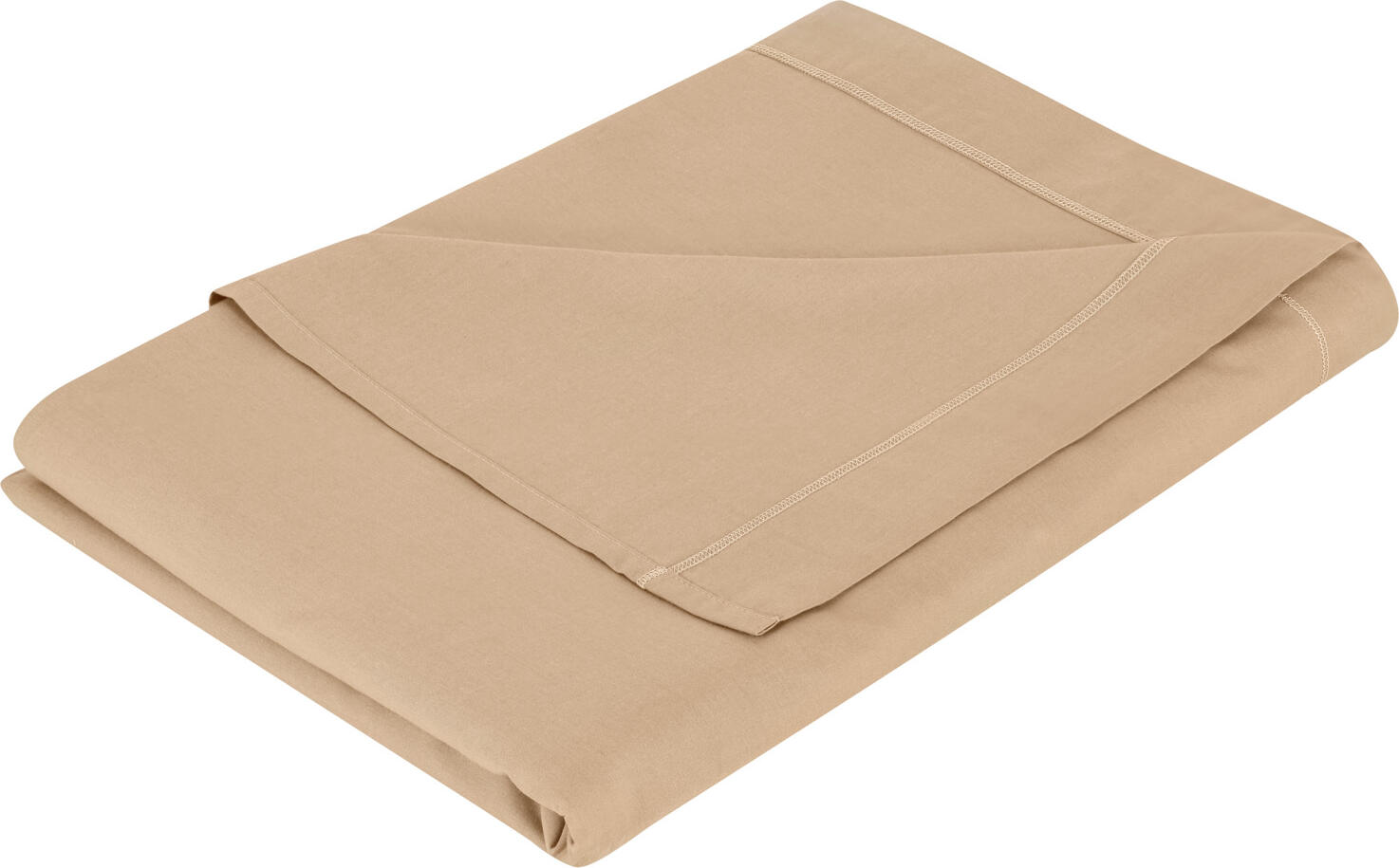 ERWIN M. LUSINI Solutions GmbH Bed sheet Siena Betttuch Siena Bed sheet Siena; 270x300 cm (WxL); taupe Betttuch Siena; 270x300 cm (BxL); taupe ##Siena bed sheet - Easy-care percale fabric for versatile sleeping comfort The Siena bed sheet combines high-quality materials with practical everyday practicality, making it ideal for hotels, holiday accommodation and discerning private households. The hard-wearing cotton-polyester blend fabric impresses with its pleasantly smooth feel, long life and colour-stable quality. The finely woven percale ensures a matt, smooth surface and a pleasantly cool feeling on the skin - perfect for warm summer nights, when the sheet can also be used as a light blanket alternative. It can also be used as a classic bed sheet to cover the mattress. The easy-care material mix makes the sheet dimensionally stable, uncomplicated to clean and still appealing even after many washes. Personalisation is possible through embroidery for an individual look. * Percale fabric made from 80% cotton and 20% polyester * Weight approx. 120 g/m² - light, smooth and pleasantly cool * Easy-care and hard-wearing * Skin-friendly, dimensionally stable and durable * Versatile use: as a sheet or bed sheet * Durable and suitable for professional use Note: The sheet reaches its final size after about three washes, as the fibres still shrink slightly during the first wash (shrinkage). ##Betttuch Siena – Pflegeleichtes Perkal-Gewebe für vielseitigen Schlafkomfort Das Betttuch Siena kombiniert hochwertige Materialien mit praktischer Alltagstauglichkeit und ist damit ideal für Hotels, Ferienunterkünfte und anspruchsvolle Privathaushalte. Das strapazierfähige Baumwoll-Polyester-Mischgewebe überzeugt durch seine angenehm glatte Haptik, lange Lebensdauer und farbstabile Qualität. Der fein gewebte Perkal sorgt für eine matte, glatte Oberfläche und ein angenehm kühles Hautgefühl – perfekt für warme Sommernächte, in denen das Betttuch auch hervorragend als leichte Deckenalternative genutzt werden kann. Ebenso lässt es sich als klassisches Bettlaken zum Einschlagen der Matratze verwenden. Der pflegeleichte Material-Mix macht das Betttuch formstabil, unkompliziert in der Reinigung und auch nach vielen Waschgängen noch dauerhaft ansprechend. Für ein individuelles Erscheinungsbild ist eine Personalisierung durch Einstickung möglich. * Perkal-Gewebe aus 80 % Baumwolle und 20 % Polyester * Gewicht ca. 120 g/m² – leicht, glatt und angenehm kühl * Pflegeleicht und strapazierfähig * Hautsympathisch, formstabil und langlebig * Vielseitig nutzbar: als Betttuch oder Bettlaken * Langlebig und für den professionellen Einsatz geeignet Hinweis: Das Betttuch erreicht seine endgültige Größe nach etwa drei Waschgängen, da sich die Fasern beim ersten Waschen noch leicht zusammenziehen (Einsprung).