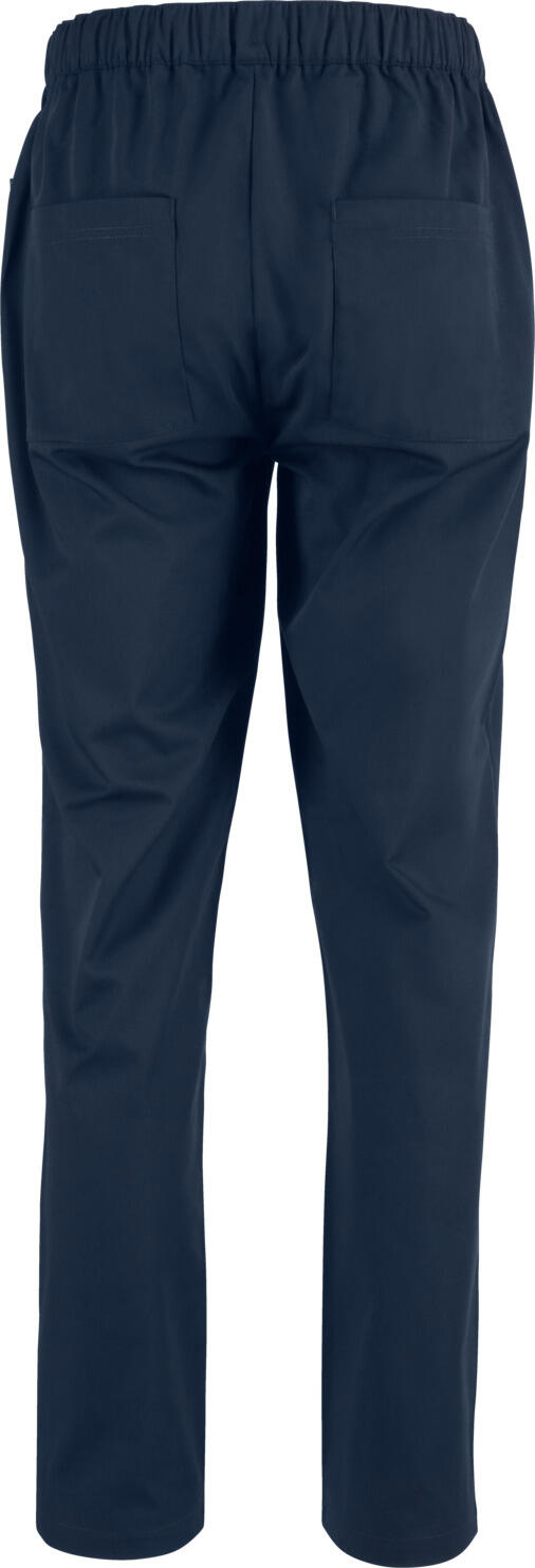 Jobeline Vito Men's Chef Trousers, Comfort Fit, 65% Polyester 35% Cotton, Breathable Extra-Light Fabric, Elastic Waist with Drawstring, Navy, XL