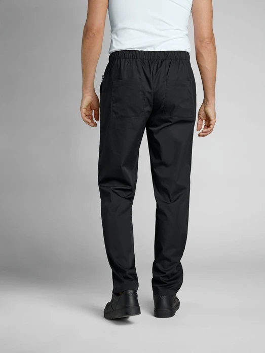 Pantaloni de Bucatar Barbati Jobeline Vito, 65% Poliester 35% Bumbac, Talie Elasticata cu Scurturi, Croiala Comfort, Certificare OEKO-TEX