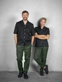Pantaloni de Bucatar Jobeline Vito pentru Barbati, Amestec Poliester Bumbac Respirabil, Talie Elastica cu Scurt, Croiala Comfort Fit, Certificare OEKO-TEX