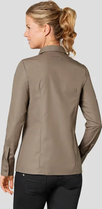 Bluza Jobeline Filipa pentru femei cu maneca lunga, 100% bumbac, croiala regular, cravata Kent, material rezistent la cute, certificare OEKO-TEX