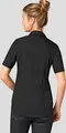 Jobeline Kim Women's Blouse, Half Sleeve, Regular Fit, Easy-Care Cotton-Polyester Blend, Black, with Breast Pocket and Shirt Collar