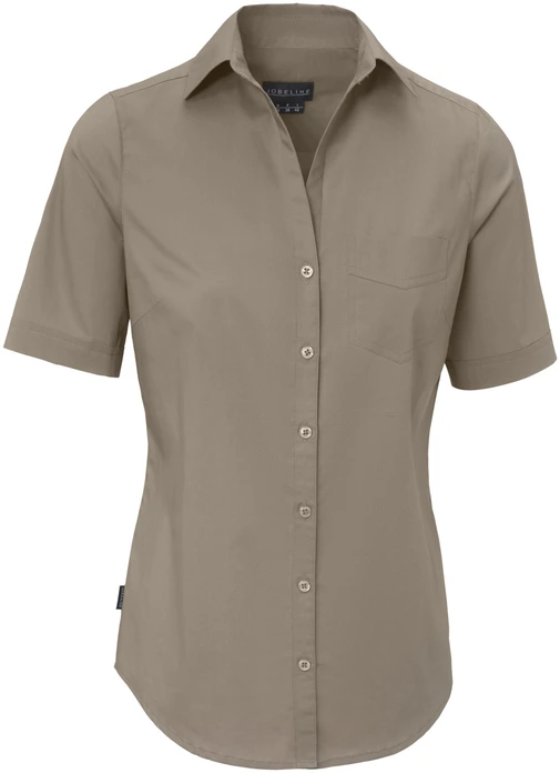 Jobeline Kim Women's Blouse, Half Sleeve, 65% Cotton 35% Polyester, Easy-Care Tailored Fit Service Workwear