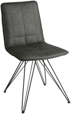VEGA LUSINI Solutions GmbH Shell chair Milaria imitation leather, pack of 2 Schalenstuhl Milaria Kunstleder, Gestell Metall Shell chair Milaria imitation leather, pack of 2; 60x51x88.5 cm (WxDxH); seat anthracite, base black; 2 set / pack Schalenstuhl Milaria Kunstleder, Gestell Metall; 60x51x88.5 cm (BxTxH); Sitz anthrazit, Gestell schwarz; 2 Set(s) / Pack Elegant chair with upholstered seat shell made of imitation leather and a chair frame made of powder-coated steel. Stitching on the seat shell. Felt glides included. Easy to clean. Suitable for indoor use only. Simple assembly - mount the frame to the seat shells with four screws. Alternative chair glides available on request. Eleganter Stuhl mit gepolsterter Sitzschale aus Kunstleder und einem Stuhlgestell aus pulverbeschichtetem Stahl. Absteppungen an der Sitzschale. Inklusive Filzgleiter. Pflegeleicht. Nur für den Innenbereich geeignet. Einfache Montage - Gestell mit vier Schrauben an die Sitzschalen montieren. Alternative Stuhlgleiter auf Anfrage erhältlich.