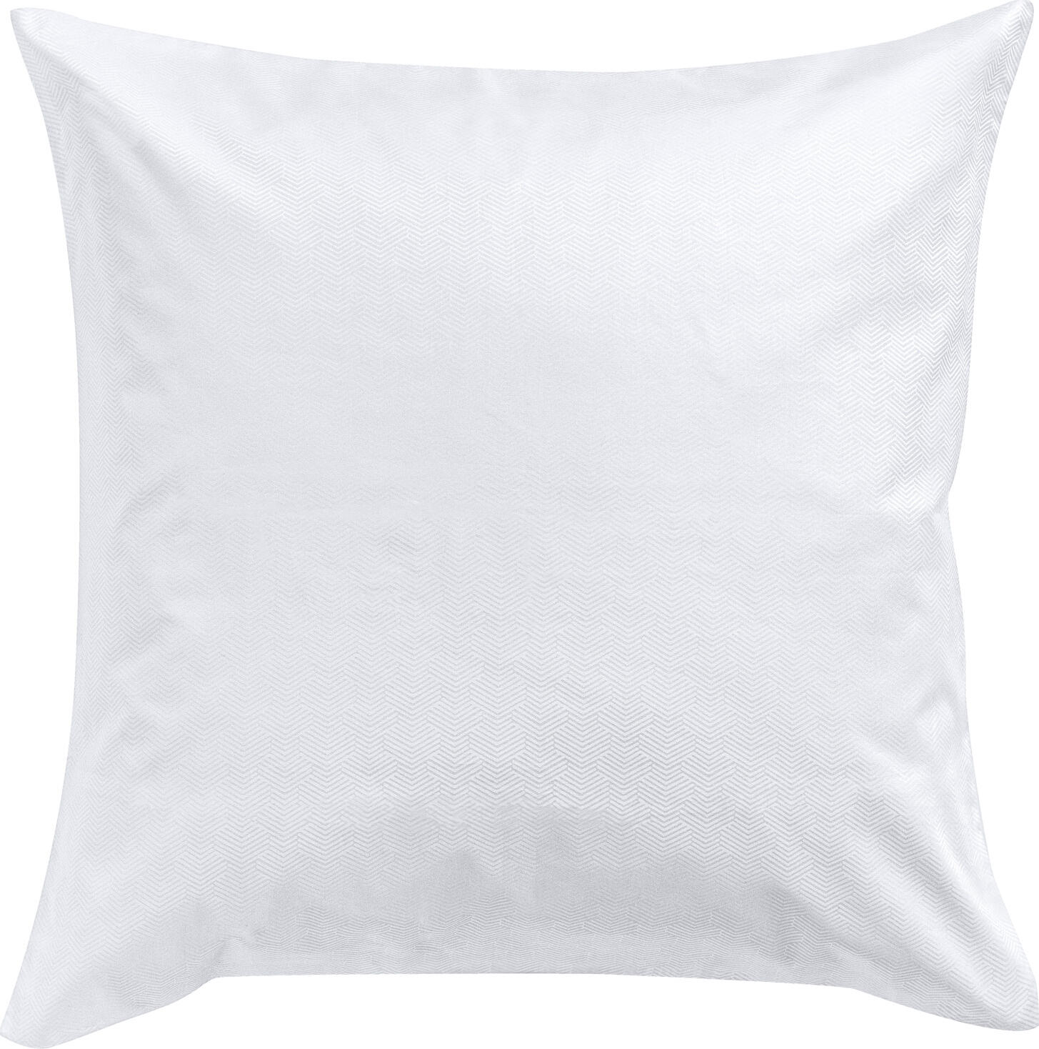 ERWIN M. LUSINI Solutions GmbH Livorno Premium Damask Pillow Cover, 65x65 cm, 100% Cotton, 350 TC, Geometric Woven Pattern, Hotel Closure, White