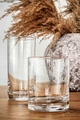 Set de 6 piese Pahare Universale Krosno Krista Deco, 300ml Sticla de Cristal cu Ornamentare Filigran, Transparente, Safe la Masina de Spalat