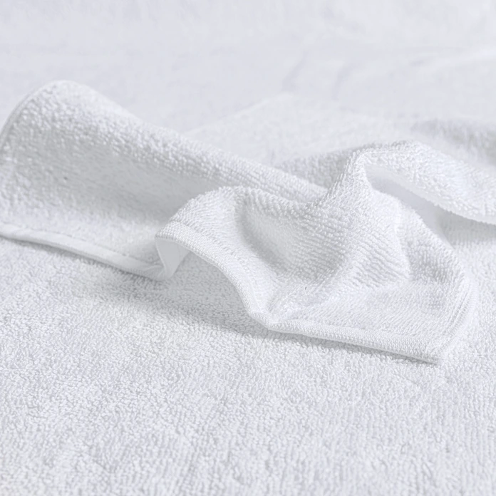 LUSINI Solutions GmbH Classico Face Towels, 100% Cotton, 30x30 cm, White, Set of 5 Pieces, OEKO-TEX Standard 100, Absorbent Terry Fabric, Boil-proof