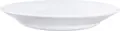 Arcoroc Restaurant Deep Plate Set of 24, White Tempered Opal Glass, 22.5 cm Diameter, Shock and Scratch Resistant, Professional Gastronomy Use