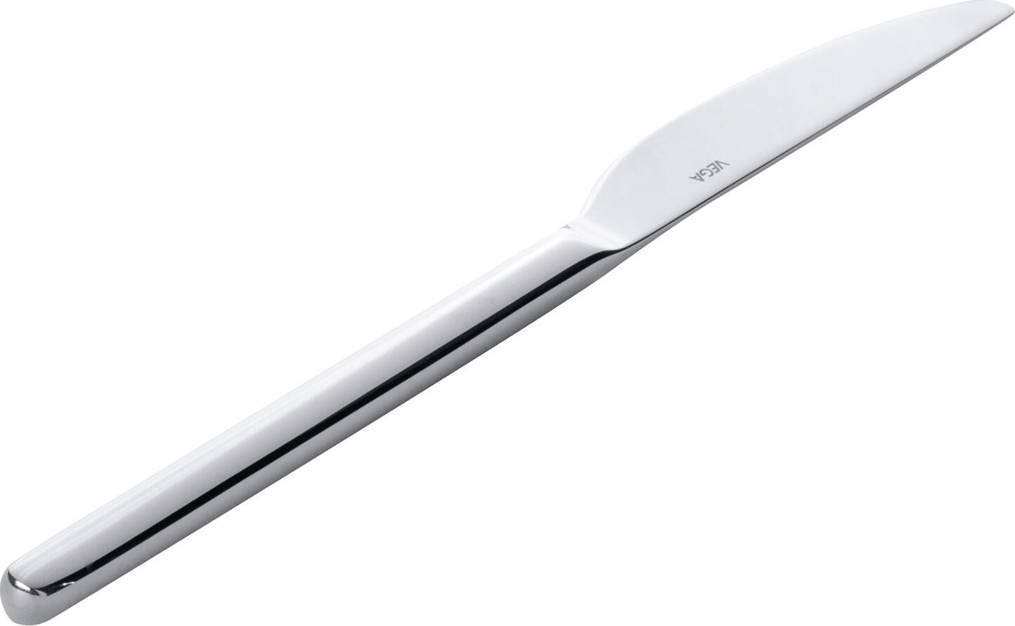 VEGA Toulon Table Knife Set of 12, 23 cm, Mirror Polished Chrome Stainless Steel 13/0, Rustproof Professional Gastronomy Cutlery