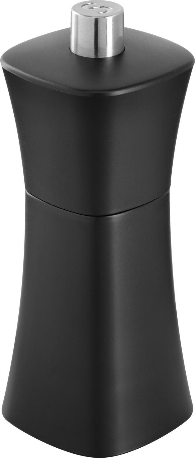 VEGA Rivo Salt Mill with Ceramic Grinder, Plastic Body, Black, 5.5x13x5.5 cm, Professional Catering Quality