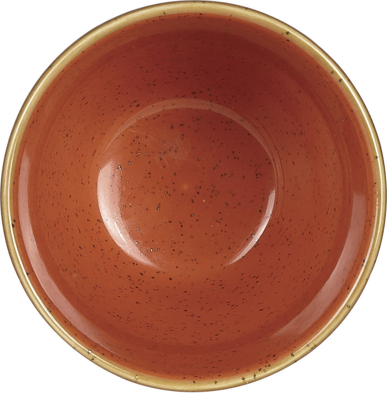 Set de 12 piese Cani Churchill Stonecast Ripple Chip, 280ml Ceramic Durabil Hibrid pentru Gustari si Dipuri cu Textura Ripple si Finisaj Petrat, Portocaliu/Maro