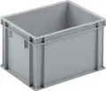Ringoplast Stacking Container System Universal Box 22.6 L (30 x 40 x 22.7 cm), Food Safe Durable Polypropylene Plastic, Stackable Dishwasher Safe Storage Box, Grey