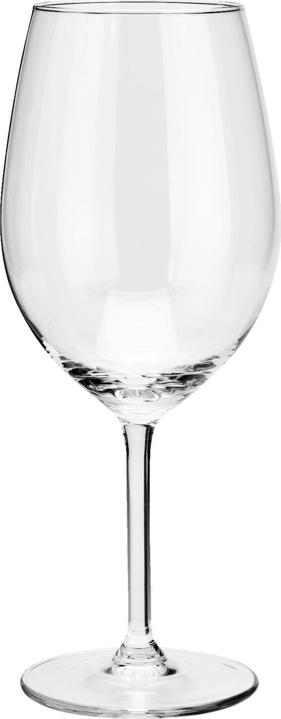 VEGA Impulse Red Wine Glasses, 540 ml, Transparent Glass, Robust and Dishwasher-Safe, Set of 6
