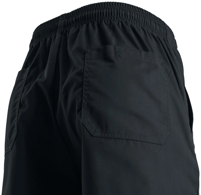 Set de 3 piese Pantaloni Bucatar Pulsiva Bryn, Pantaloni Profesionisti Coala Negru, Marime S, 65% Poliester 35% Bumbac, Talie cu Scurt, Doua Buzunare Spate
