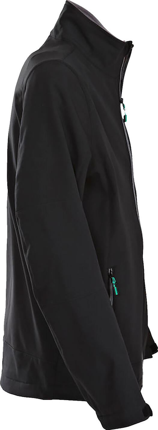 Jacheta Softshell Printer Active Wear Mika pentru barbati, Poliester Spandex Respirabil si Rapid de Uscat, cu Captuseala de Fleece, XL, Negru