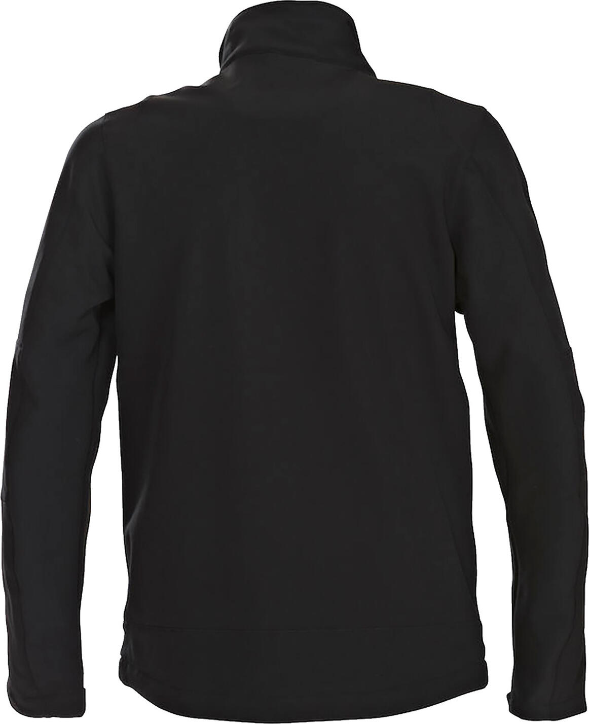 Jacheta Softshell Printer Active Wear Mika pentru barbati, Poliester Spandex Respirabil si Rapid de Uscat, cu Captuseala de Fleece, XL, Negru