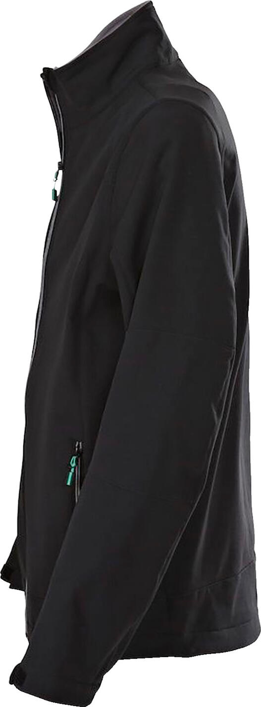 Jacheta Softshell pentru barbati Printer Active Wear Mika, Poliester Spandex, Captuseala din Fleece, Guler Inanticvat, Buzunare cu Fermoar, Negru, Marime S
