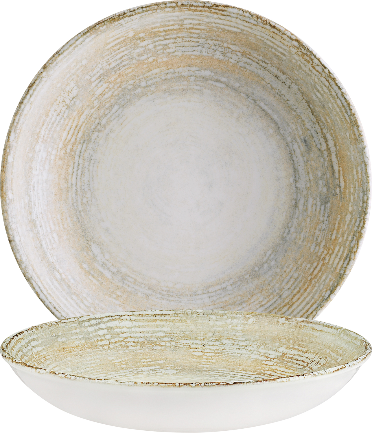 Bonna Table Roc Deutschland GmbH Deep plate Patera Teller tief Patera Deep plate Patera; 1000 ml, 23x4 cm (ØxH); white/beige; round; 6 piece / pack Teller tief Patera; 1000 ml, 23x4 cm (ØxH); weiß/beige; rund; 6 Stück / Pack Colorful plate with trendy vintage look.  Suitable for dishwasher safe and microwaveable. Farbiger Teller aus Porzellan im trendigem Vintage Look. Ohne Fahne. Spülmaschinengeeignet und mikrowellengeeignet.