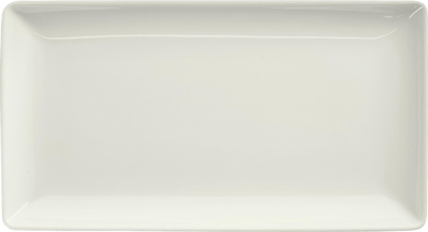 Прямоугольное блюдо для подачи VEGA Opus из фарфора, цвет слоновая кость, 34x18.3x2.4 см, 350 мл, устойчивое к царапинам, набор из 4 предметов