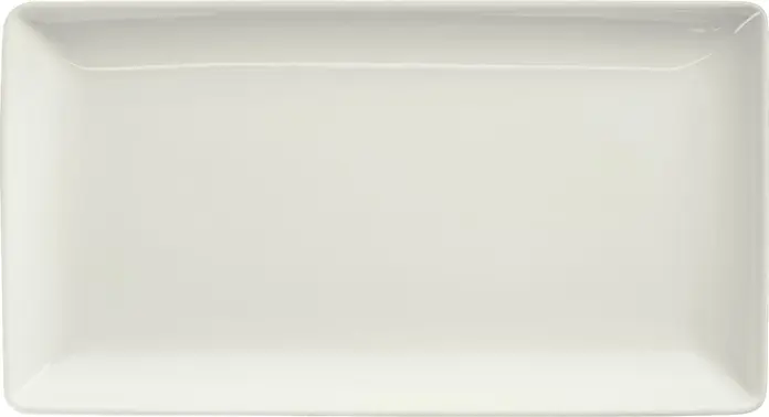 Прямоугольное блюдо для подачи VEGA Opus из фарфора, цвет слоновая кость, 34x18.3x2.4 см, 350 мл, устойчивое к царапинам, набор из 4 предметов