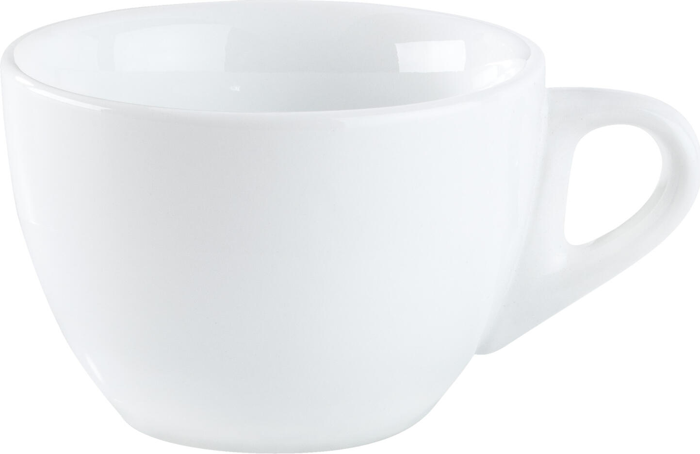 Pulsiva Nissa Coffee Cup Set of 6, White Porcelain, 150 ml, Dishwasher and Microwave Safe, Stackable, 8.5x5.8 cm