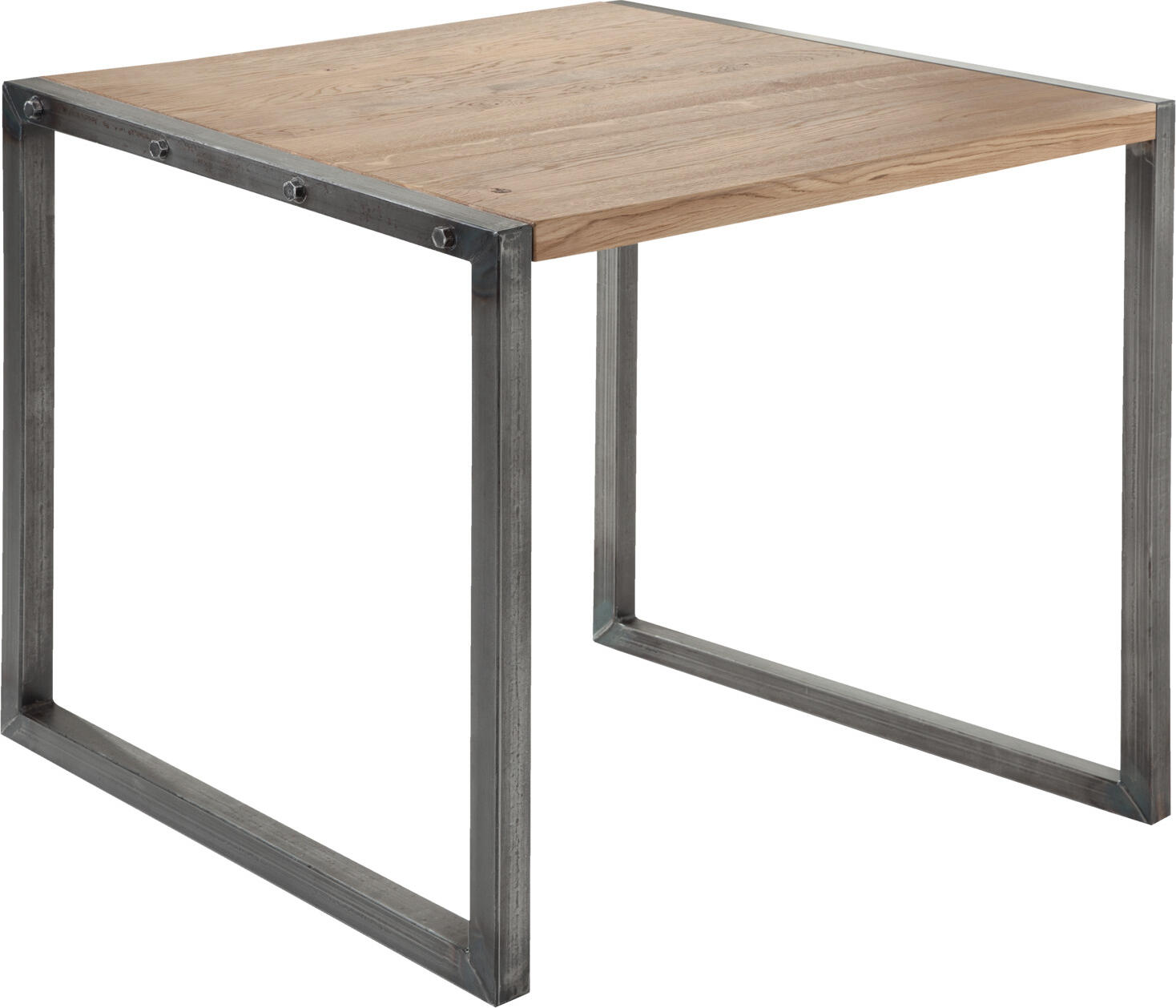VEGA LUSINI Solutions GmbH Dining table Torres square Esstisch Torres quadratisch Dining table Torres square; 80x80x75 cm (LxWxH); Table top antique oak/grey, base grey; square Esstisch Torres quadratisch; 80x80x75 cm (LxBxH); Platte eiche antik/grau, Gestell grau; quadratisch Industrial look table made of painted steel frame and table top in FSC® certified solid oak wood. Steel frame in untreated look. Natural knots are sealed with a special black resin. This makes the table easy to clean despite its vintage look. Plastic glides included. Only suitable for indoor use. Delivery is disassembled, including mounting hardware. Please order matching bench at the same time. Tisch im Industrie-Look aus lackiertem Stahlgestell und Tischplatte aus massivem Eichenholz. Stahlrahmen in unbehandelter Optik. Natürliche Äste sind mit einem schwarzen Spezialharz versiegelt. Dadurch ist der Tisch pflegeleicht trotz seiner Vintage-Optik. Inklusive Kunststoffgleiter. Nur für den Innenbereich geeignet. Lieferung erfolgt zerlegt, inklusive Befestigungsmaterial. Passende Bank gleich dazu bestellen. Die Tischplatte ist FSC™-zertifiziert. LUSINI ist davon überzeugt, dass Wälder für unsere Zukunft unverzichtbar sind. Deshalb setzen wir uns für FSC™-zertifizierte Produkte ein (FSC™ N003150). So können wir Ihnen helfen, bessere Kaufentscheidungen zum Wohle unserer Wälder zu treffen. www.fsc.org