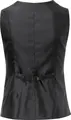 Jobeline Limerick Women's Waistcoat Vest, Size 36, Regular Fit, 55% Polyester 45% Wool, 6-Button Placket, 3 Piped Pockets, Adjustable Back, Anthracite