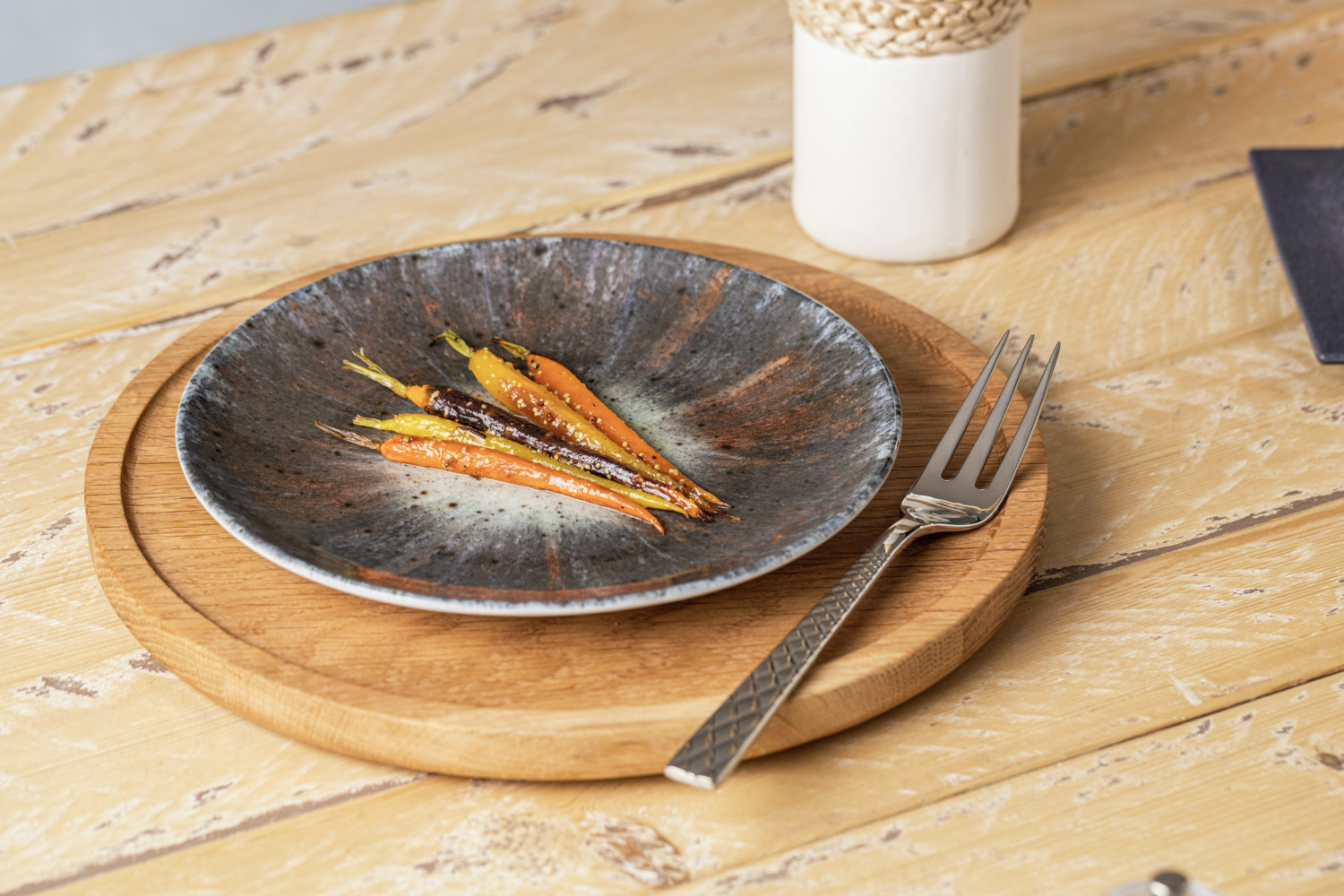 Set farfurii de porțelan LUSINI Saturnus, 6 piese, 24.5 cm, Imprimare Digitală Planetară, Compatibile cu Mașina de Spălat Vase și Cuptorul cu Microunde, Rotunde
