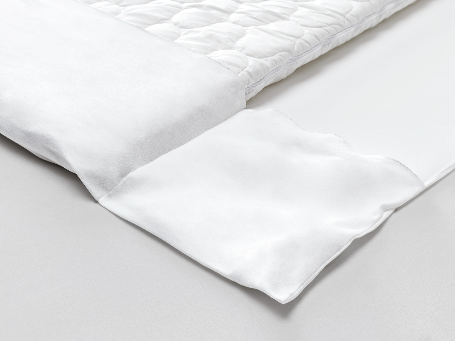 LUSINI Solutions GmbH Formatic Bed Sheet, 90x200 cm, 100% Cotton Satin, White, 140-200 g/m², OEKO-TEX Standard 100, Easy-Care Hotel Quality