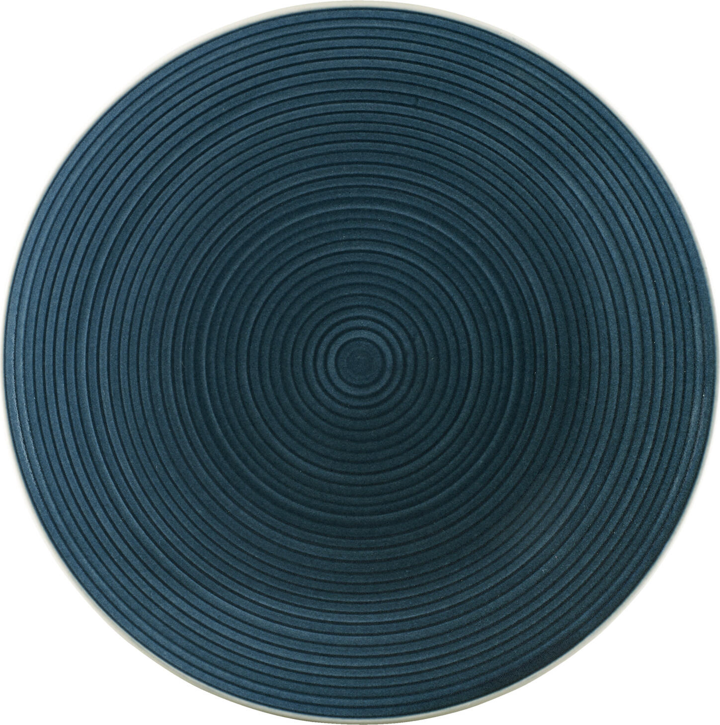 PULSIVA Spirit Round Flat Plate, 17.8 cm, Colored Stoneware with Spiral Structure, Dishwasher and Microwave Safe