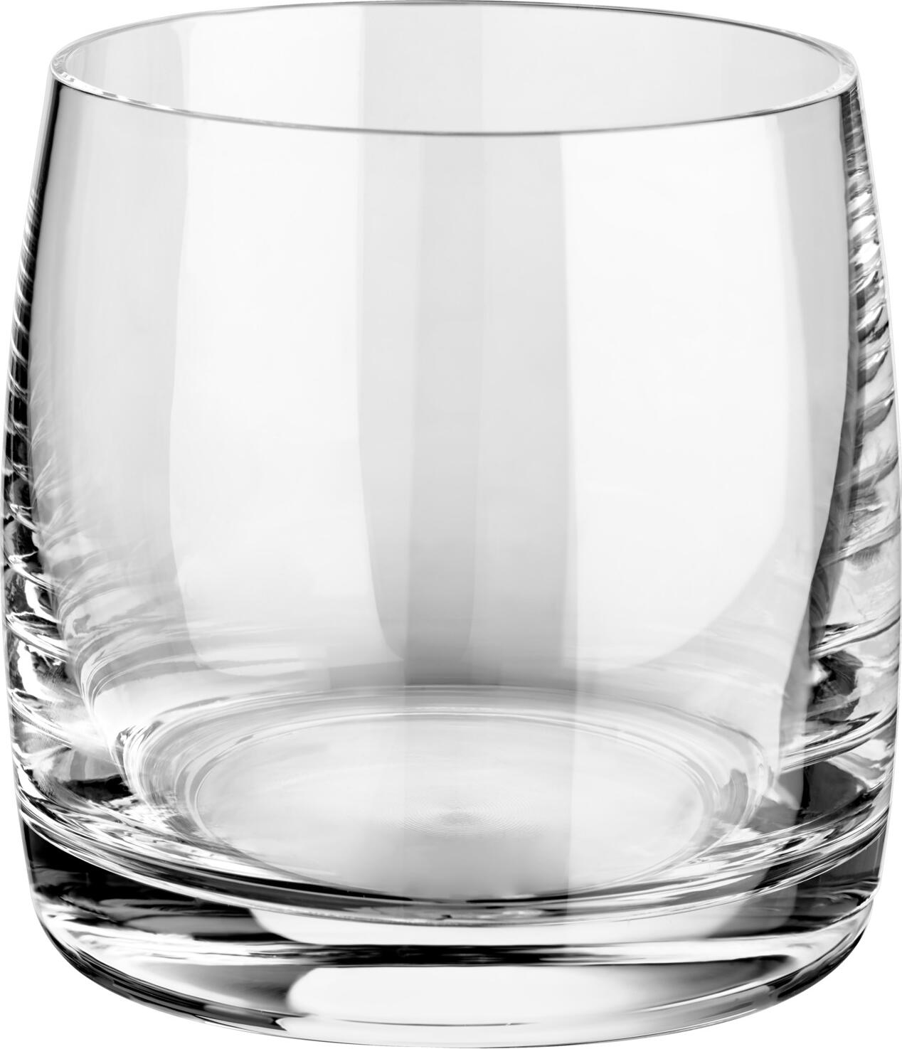 VEGA Erika Crystal Water Glasses, 230 ml Universal Glass, Transparent, Dishwasher Safe, Set of 6