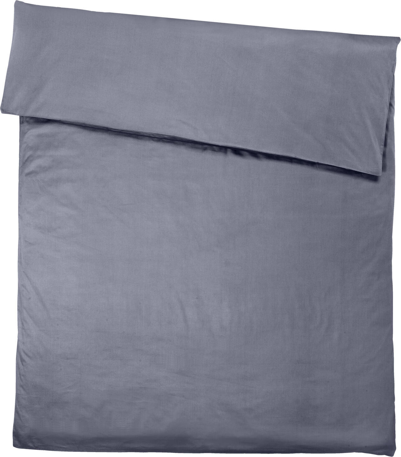 Husa pentru pilota ERWIN M. Tokio, 100% bumbac Mako-Satin, 135x200 cm, gri slate, cu closure hotel, OEKO-TEX Standard 100, mercerizat, calcare usora