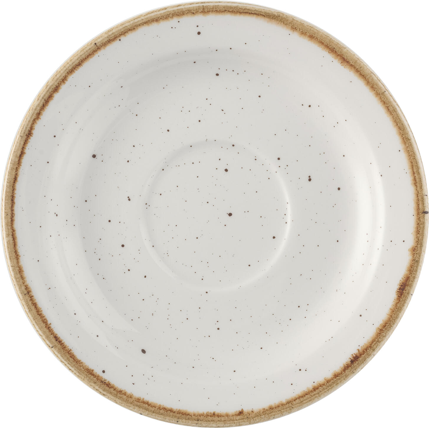 Блюдца из фарфора Churchill Stonecast Barley White, 15 см круглые, супервитрифицированные, ручная отделка в рустикальном стиле, набор из 12 предметов