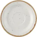 Блюдца из фарфора Churchill Stonecast Barley White, 15 см круглые, супервитрифицированные, ручная отделка в рустикальном стиле, набор из 12 предметов